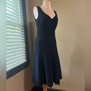 Ann Taylor Black Midi Dress